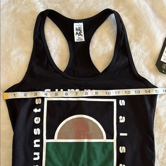 NWT Zumba Black Graphic Tank Top - Picture 6 of 7